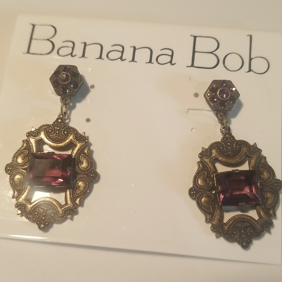 Vintage Banana Bob Earrings